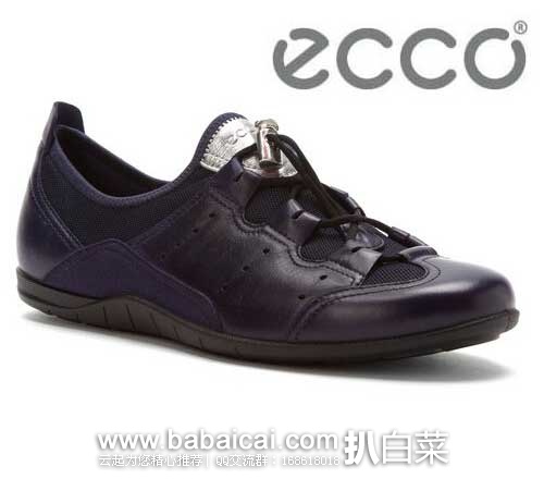 6PM:ECCO 爱步 Bluma Toggle女士平底鞋（午夜紫款）原价$100，现特价$49.99，近期好价