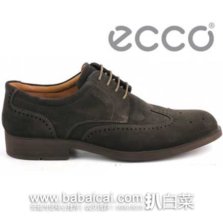 ECCO 爱步 伯明翰系列 男士布洛克风格小牛皮正装鞋 原价$200，现4.7折售价$94.99，史低