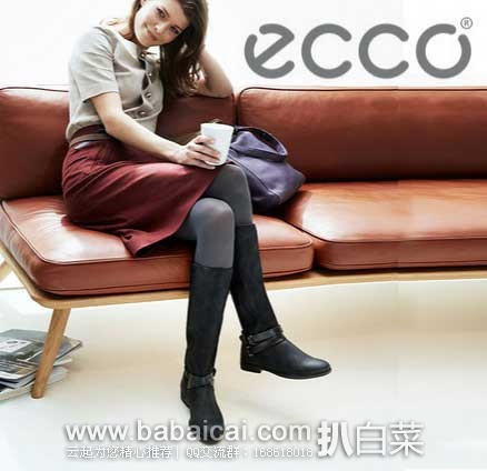 ECCO爱步 Touch 15 触感15系列 女士真皮长筒靴 原价$239.95，现6折售价$146.41