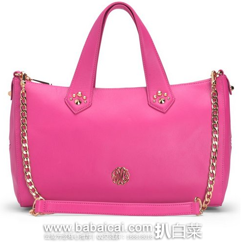 Juicy Couture:橘滋官网 HOLLYWOOD真皮女士手提包原价8 现5折特价9 用码后再5折.5