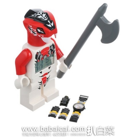 Lego 乐高 9000874 旋风忍者闹钟+手表套装 原价$55，现新低24.56，直邮无税