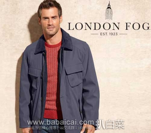 London Fog 伦敦雾 Bunker-Hill男士保暖外套 原价5,现2.4折售价.94