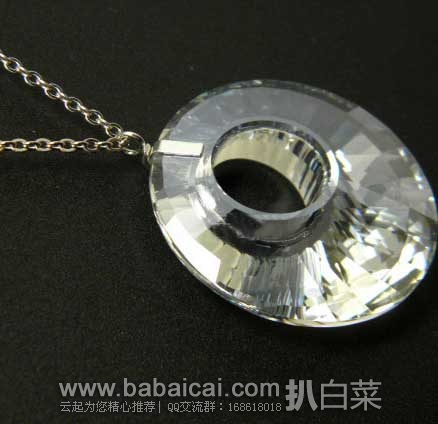 Swarovski施华洛世奇官网：Turn Crystal Necklace水晶项链 原价$190，现特价$95