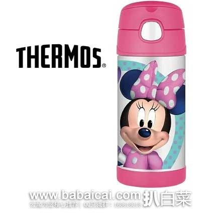 Thermos 膳魔师儿童保温吸管杯355ml 米妮款 原价$17.99，现售价$12.88