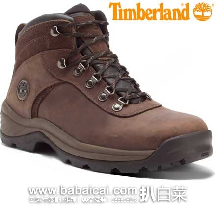 天木兰 Timberland 天木兰 Flume Hiking Boot 男士真皮防水徒步靴（原价$100，现7.3折$72.61），公码8折后实付$58.09