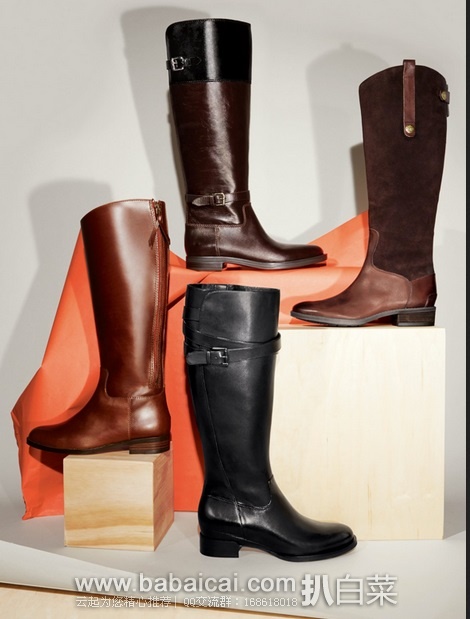 2014秋冬款,ECCO 爱步 女士平跟长筒靴原价0,现新低仅0.04,到手¥800,国内¥3399+