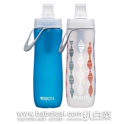 Brita 碧然德 Sport Water Filter 直饮过滤水壶600ml*2只装 现售价$15.26，近期低价