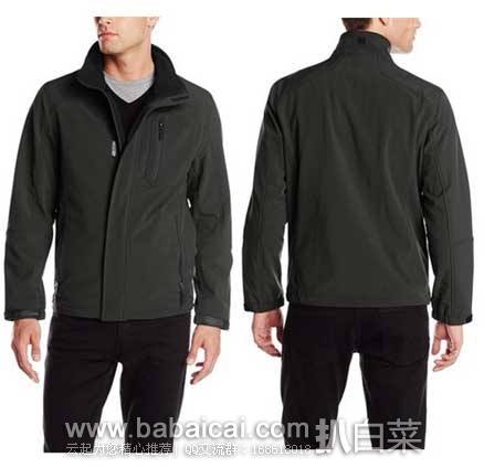 Calvin Klein 男士立领保暖软壳外套 原价5,现3.5折售价.99