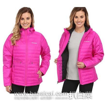 6PM：Columbia 哥伦比亚 Powder Pillow  女式短款防泼水保暖棉服 原价$150，现3.5折售价$53.99