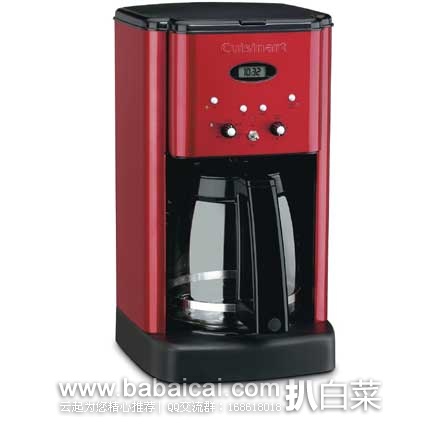 Cuisinart 美膳雅 DCC-1200活性炭水过滤咖啡机 原价$165.00，现5.2折售价$86.99