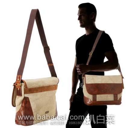 FRYE 弗莱 Harvey 男士 复古邮差款单肩包 原价7.5，现4折售价2.44