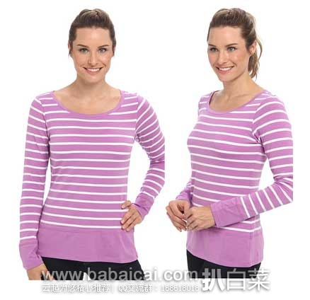 6PM：Columbia 哥伦比亚 Reel Beauty II 女士长袖修身长版款型防晒T恤 原价$45，现4折售价$18