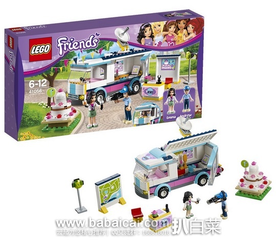 亚马逊中国：镇店之宝，LEGO 乐高 41056 好朋友系列 心湖新闻转播车原价￥299，现特价仅￥199 包邮