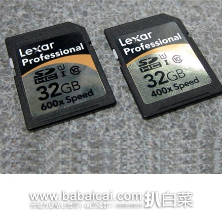 Lexar 雷克沙 400x 专业系列 SDXC存储卡 32G*2块 原价$79.99，现4.4折售价$34.99，史低