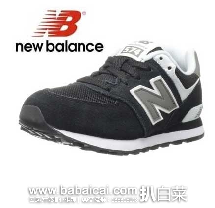 New Balance新百伦 经典复古款 KL574儿童版跑鞋 原价.95,现6折售价.98,历史低价