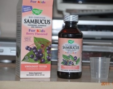 Natures Way Sambucus for Kids黑接骨木精华儿童糖浆240ml原价$28，现$16.79，S&S后$15.95