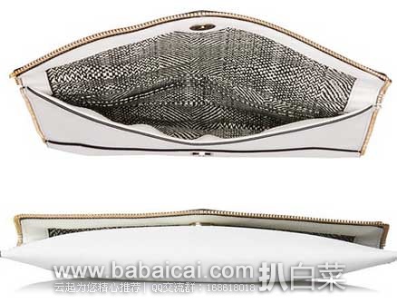 Rebecca Minkoff 瑞贝卡·明可弗 女士 saffiano十字压纹优质牛皮信封包(原价，现.25)，公码75折后实付.44