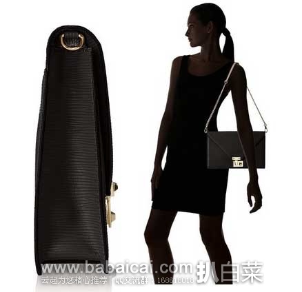 Rebecca Minkoff 瑞贝卡·明可弗 女士真皮单肩信封包 原价5,现4.6折售价2.85