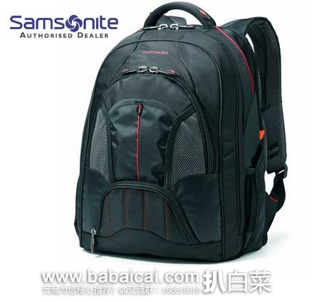Samsonite 新秀丽 高强度尼龙 17寸大号笔记本双肩包(原价$160，现3.7折$59.99),公码8折后实付$47.99
