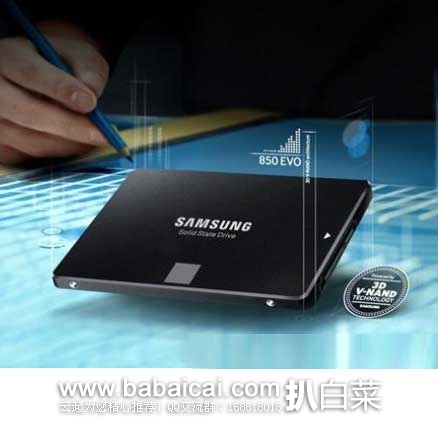 Samsung 三星 850 EVO系列 2.5英寸1TB固态硬盘 原价$499.99，现7.8折售价$389.99