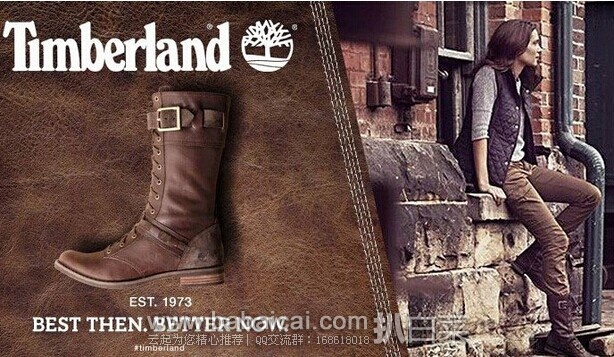 Timberland 天木兰 女士 抗疲劳真皮中靴 原价0,现3.8折售价.99