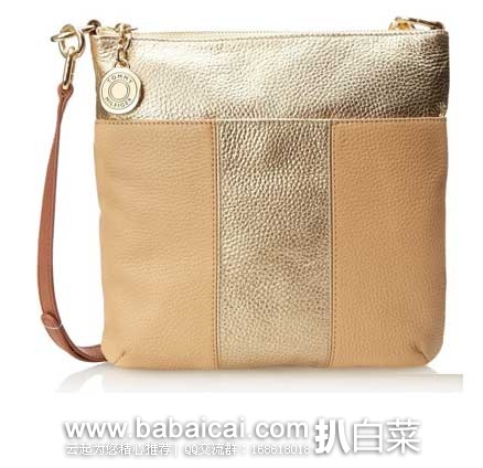 Tommy Hilfiger 汤米.希尔费格 女士 柔软撞色荔枝纹真皮拎包(原价,现6.4折.48),公码8折后实付.98