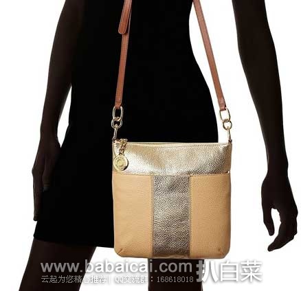 Tommy Hilfiger 汤米.希尔费格 女士 柔软撞色荔枝纹真皮拎包(原价,现6.4折.48),公码8折后实付.98