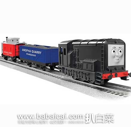 Lionel Diesel 托马斯和他的朋友款遥控仿真火车套装 原价$200，现5.3折售价$107.99
