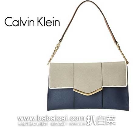 6PM：Calvin Klein Saffiano Demi女士十字纹时尚单肩包 原价$158，现4.5折售价$70.99