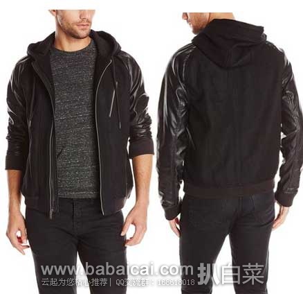 Calvin Klein Jeans 男士 时尚连帽纯棉休闲夹克 原价$168，现2.7折售价$45.68