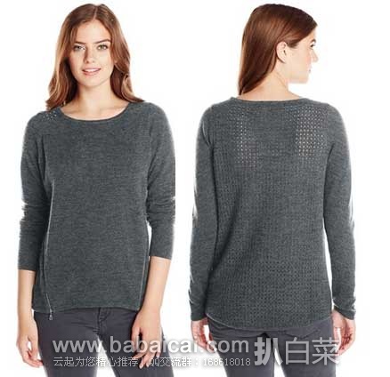 Design History 女式圆领修身纯羊绒衫(原价8,现2.7折.05),公码8折后实付.24