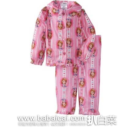 Disney 迪斯尼 女宝 柔软舒适印花睡衣套装(含裤子) 原价$32，现2折售价$6.4