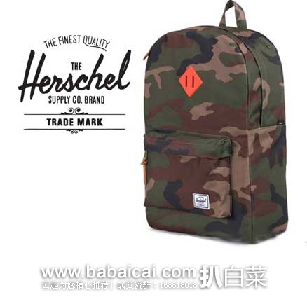 Herschel Supply Co. Heritage 双肩背包 原价,现6.4折售价.99
