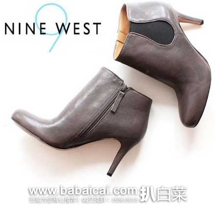 Nine West 玖熙 女士 Rallify真皮短靴 原价9,现3折售价.7
