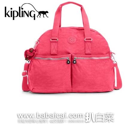 Kipling 吉普林 Erasto 时尚斜挎包 原价$129，现特价$65.49，到手￥469，实用又时尚！