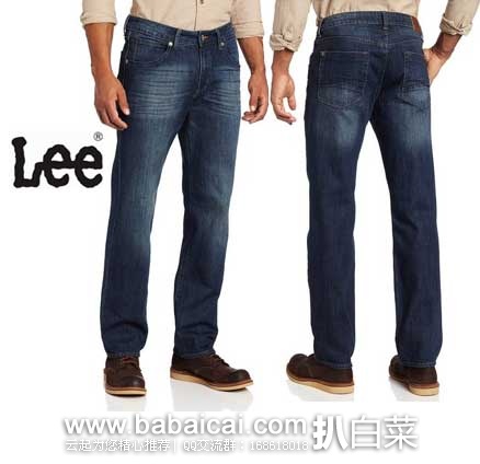 Lee 李牌 Modern Series 修身直筒款 男式牛仔裤原价$62，现$22.37