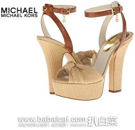 6PM：MICHAEL Michael Kors Benji女士时尚高跟凉鞋 原价$150，现4折售价$60