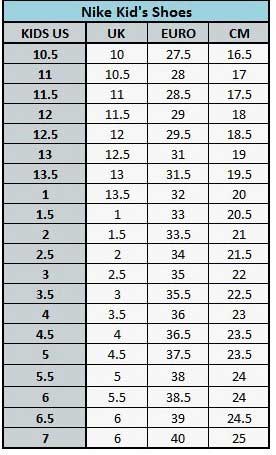 nikekids-chart