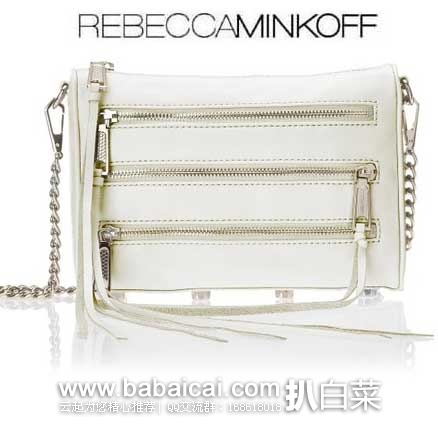 Rebecca Minkoff 瑞贝卡·明可弗 女款 5拉链经典热门款流苏小挎包(原价5,现5折.55),公码8折后实付.64