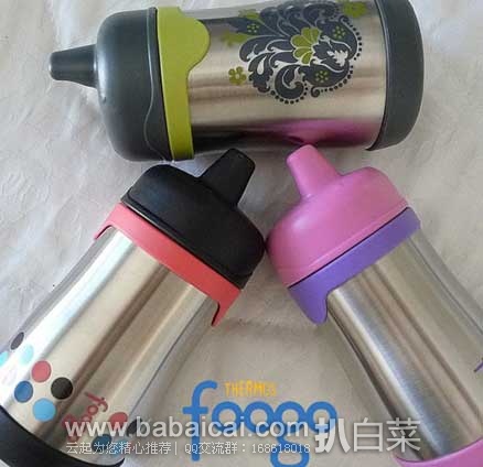 Thermos 膳魔师 2段 宝宝不锈钢学饮杯/鸭嘴杯300ml 现售价.65,多色可选!