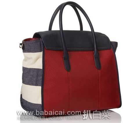 Tommy Hilfiger 汤米希尔费格 女式真皮手提斜挎包 原价8,现4.2折售价.43