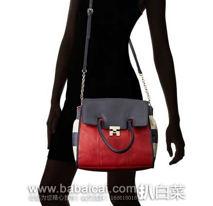 Tommy Hilfiger 汤米希尔费格 女式真皮手提斜挎包 原价8,现4.2折售价.43