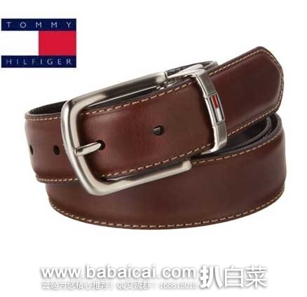 TOMMY HILFIGER 汤米希尔费格 男士 真皮两面穿皮带(原价,现5.6折.69),公码75折后实付