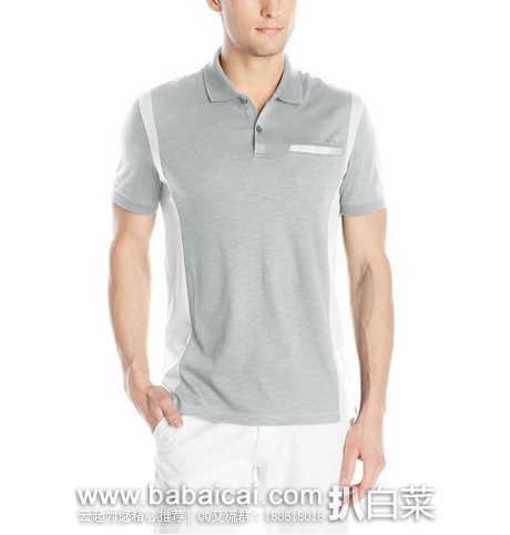 Calvin Klein 卡尔文克莱恩 男士纯棉 POLO衫 原价$65，现$37.49，公码8折新低$33.79，直邮无税，运费仅$3.98