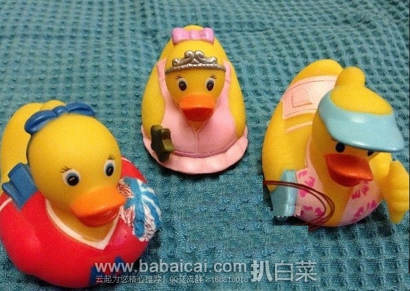 iHerb：Munchkin 麦肯齐 男宝和女宝洗澡玩具 限量版 喷水彩绘小鸭子3件套现$5.76，凑单95折+免费直邮，到手￥34