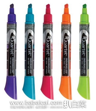 Quartet Dry Erase Markers 快干好擦记号笔12只装$8.95，直邮无税，到手￥70