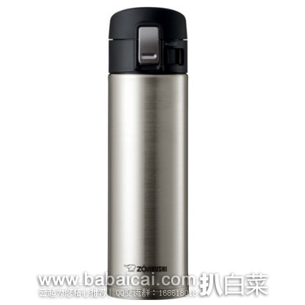 Zojirushi 象印 SM-KHE48XA 真空不锈钢弹盖单手保温杯480ml原价$40 现特价$26.12,直邮无税 运费仅$2.89