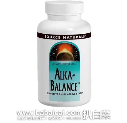 Source Naturals 碱性平衡片*240粒 原价$34.98，现5.2折售价$18.09