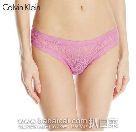 Calvin Klein Vday女士蕾丝T Back内裤 原价$15，现3.8折售价低至$5.75