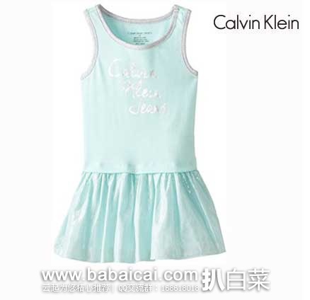 清凉夏装,折扣低至4折!推荐多款精选的Calvin Klein卡文克莱女孩童装!